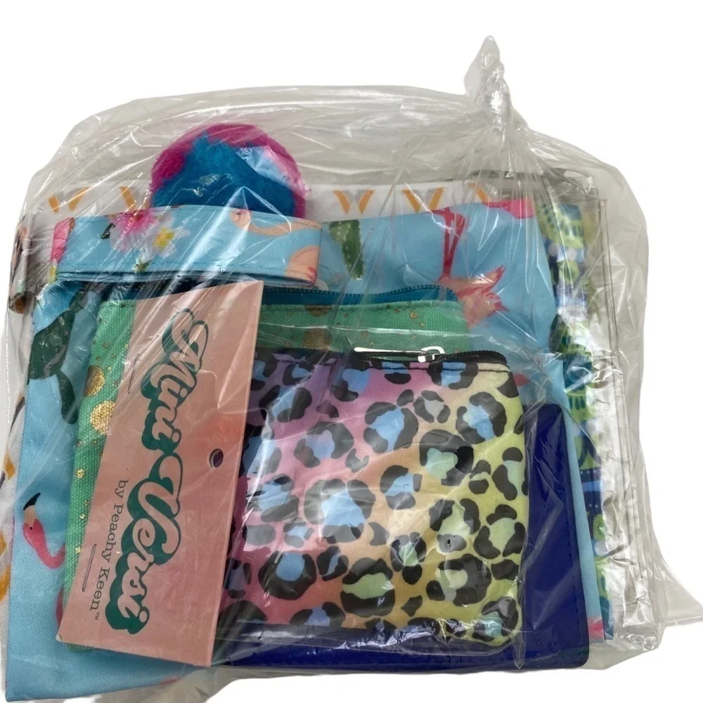 Accessories 7 piece Value Bundle! 🛍️ Cool Blues! Cosmetic Bags and More!